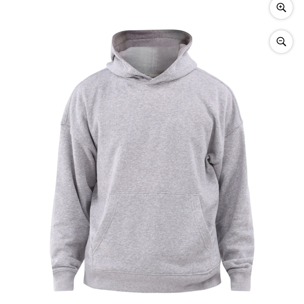 No Boundaries Oversized Classic Gray Hoodie - Picture 2 of 3